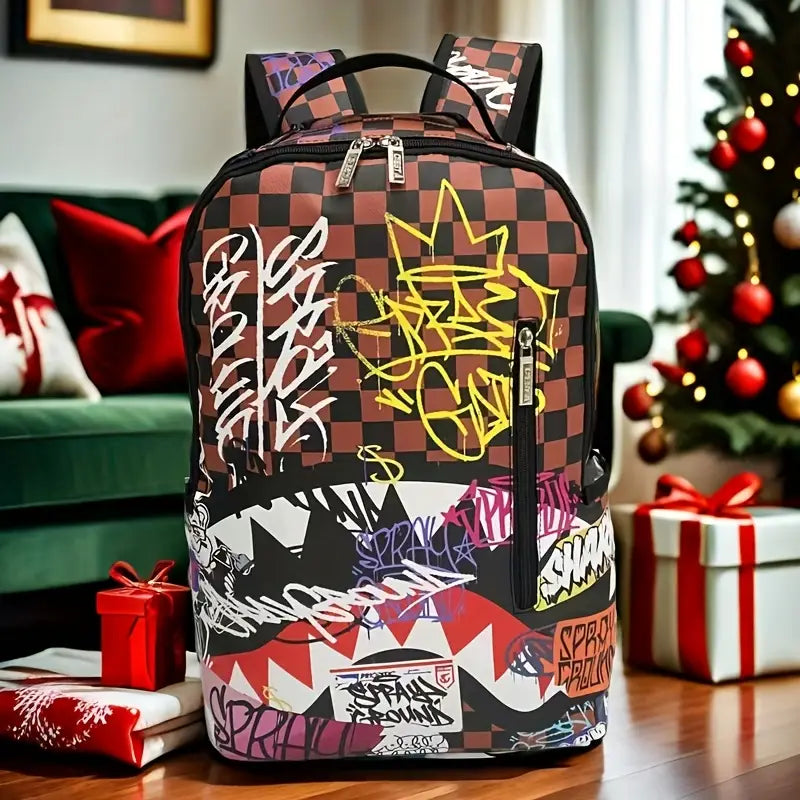 GRAFFITI RAWWWR BAG Streetwear Teens and Adult Travel Luxury Back pack Travel durability