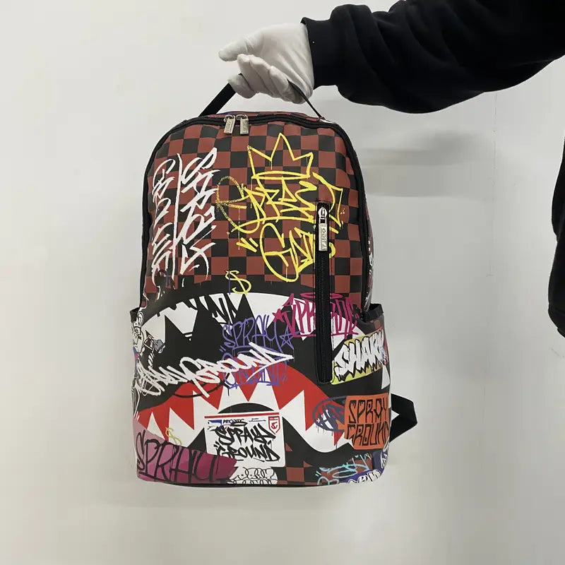 GRAFFITI RAWWWR BAG Streetwear Teens and Adult Travel Luxury Back pack Travel durability