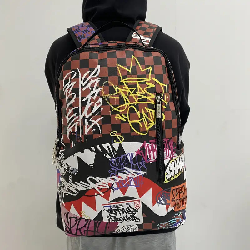 GRAFFITI RAWWWR BAG Streetwear Teens and Adult Travel Luxury Back pack Travel durability