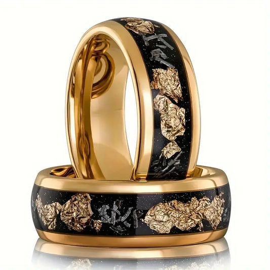 Gold & Black Accent Band for Men Perfect for All Seasons